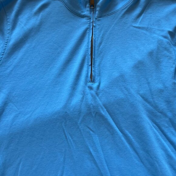 Men's Nordstrom Sky Blue 1/4 Zip Pullover Jacket Size XL Used/Great Condition - Picture 2 of 6